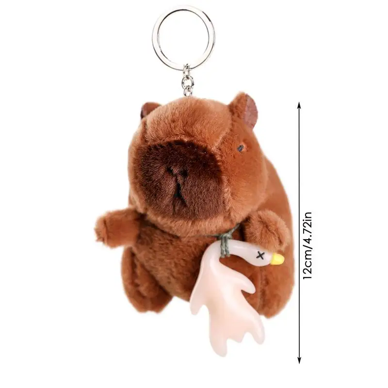 Capybara Plush Keychain Capybara Plush Toy Cute Backpack Animal Pendant Figure Charm For Girl Kids School Valentine Easter
