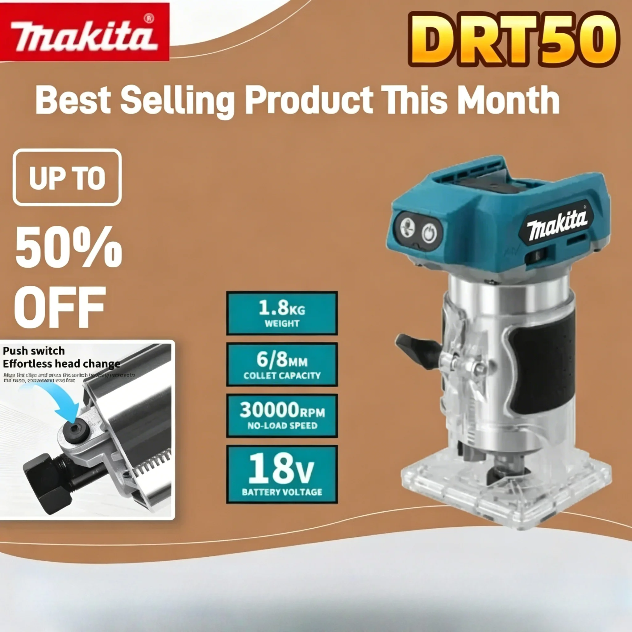 makita-cordless-trimmer-drt50-rechargeable-trimming-machine-brushless-slotting-tool-milling-woodwork-engraving-machine
