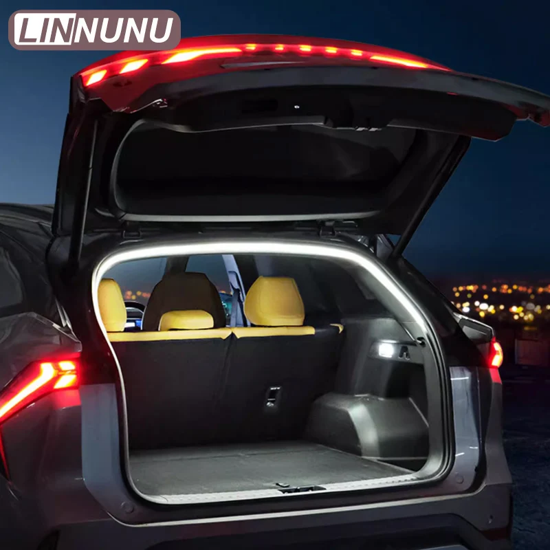 LINNUNU 리어 트렁크 LED 라이트 바 스트립 트렁크 인테리어 장식 램프 스트립 적용 대상 르노 RENAULT Grand Koleos  ﻿