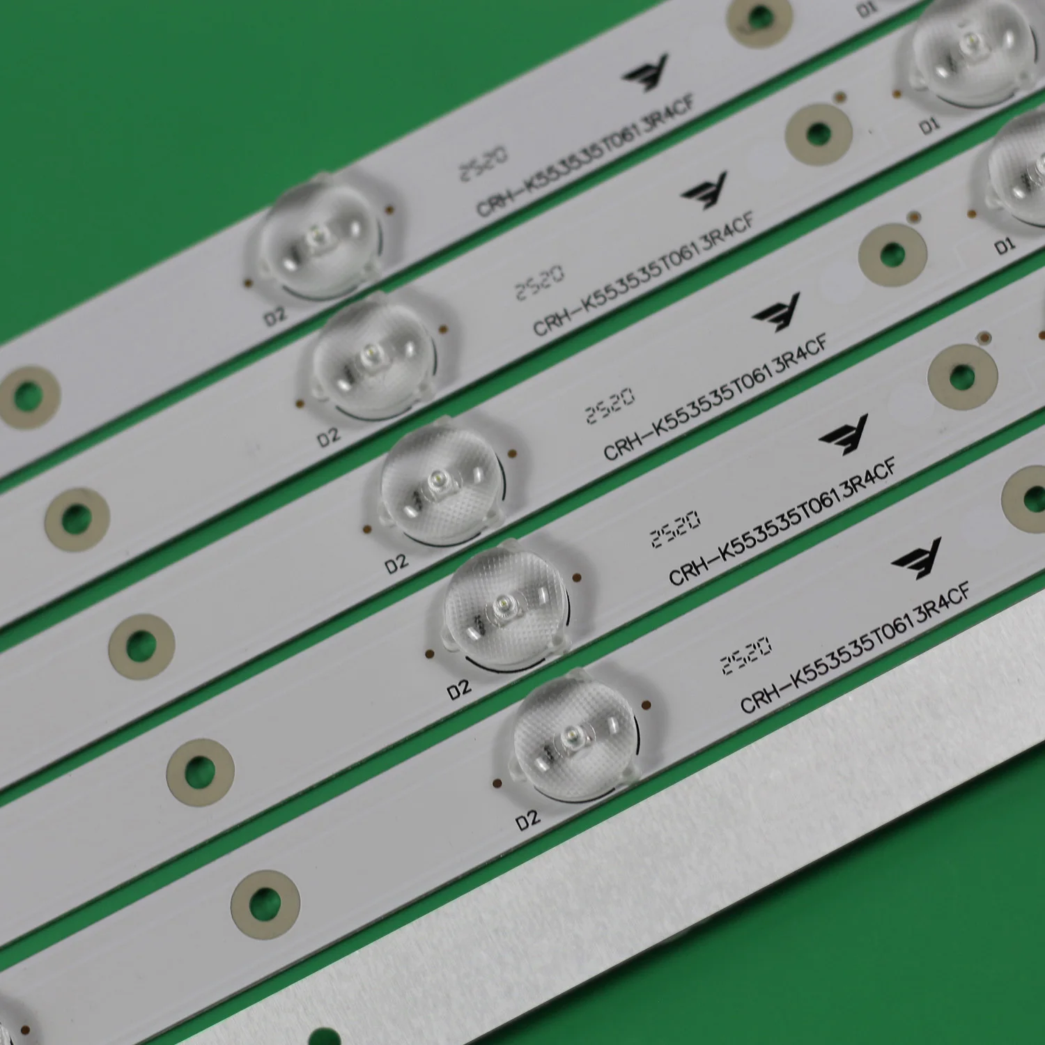 55 TV용 LED 스트립, 55E5500U, CN55GK720, CN55GK725, CRH-K553535T0613L4CF-Rev1.1 GS CRH-K553535T0613R4CF-Rev1.0 W, 12 개/세트