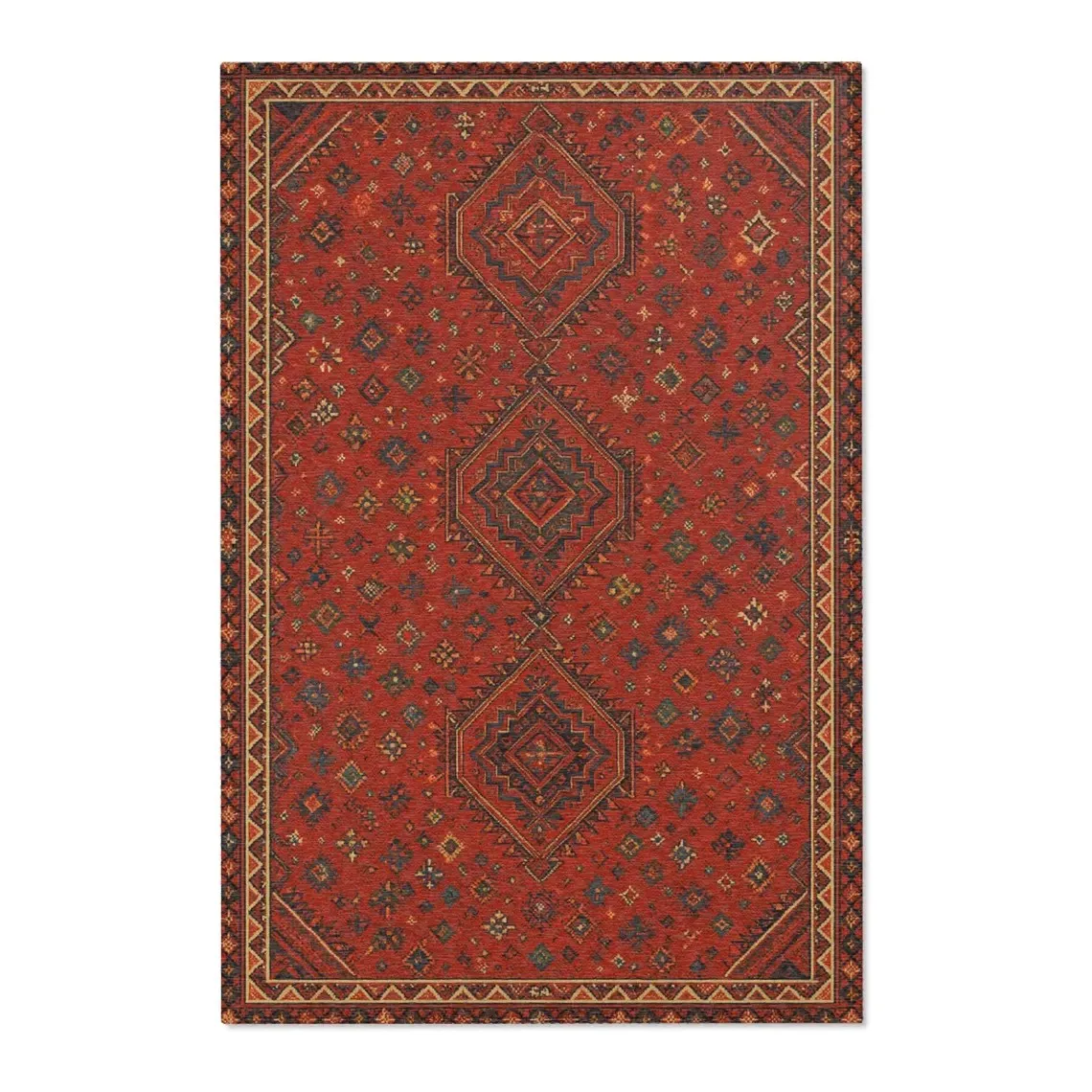 Vintage Turkish Area Rugs Bohemian Style Carpets for Living Room Bedroom Bathroom Decor Home Anti-slip Floor Mat