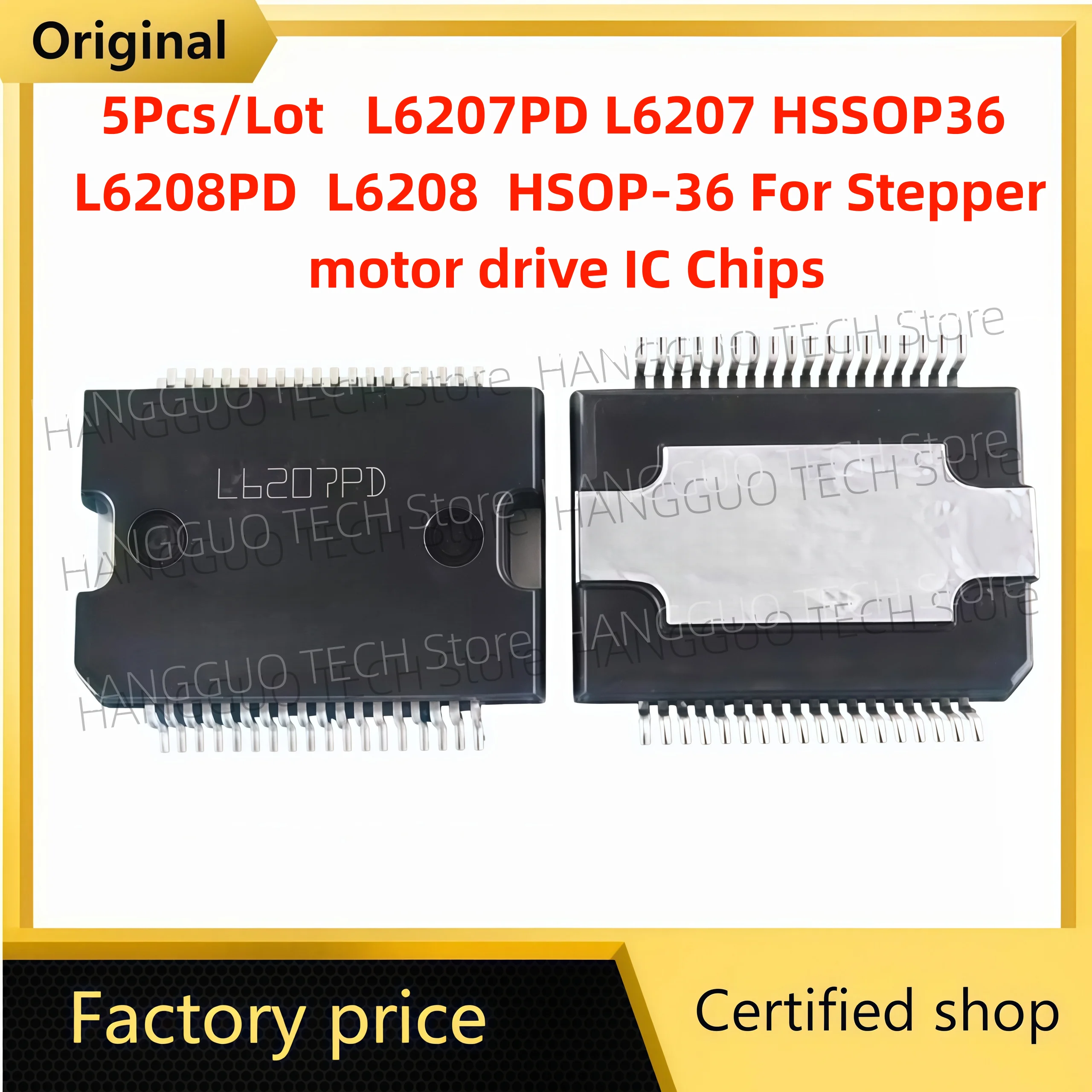 5Pcs/Lot    L6207PD L6207 HSSOP36  L6208PD  L6208  HSOP-36 For Stepper motor drive IC Chips