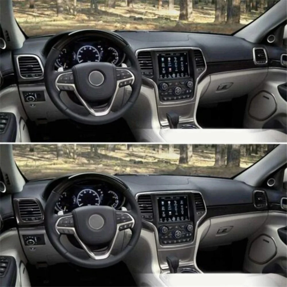 

N30R_MA Car Air Condition Outlet Vent Trim Air Vent Trim Frame for Jeep,B