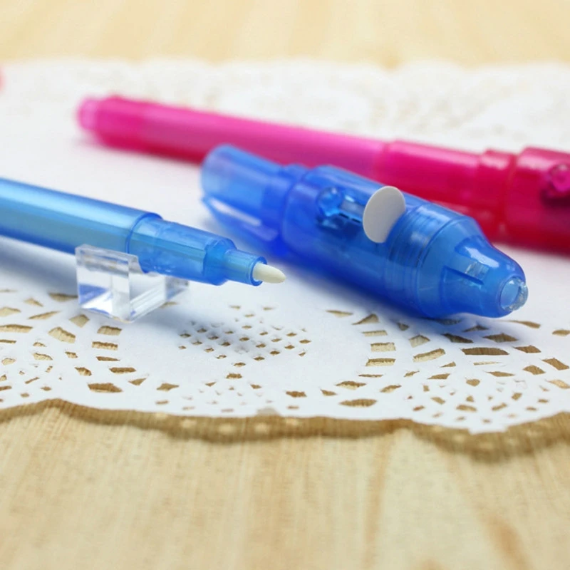 마법의 잉크 펜 보이지 않는 잉크 펜 아이들을위한 돈 검사기 할로윈 크리스마스 선물