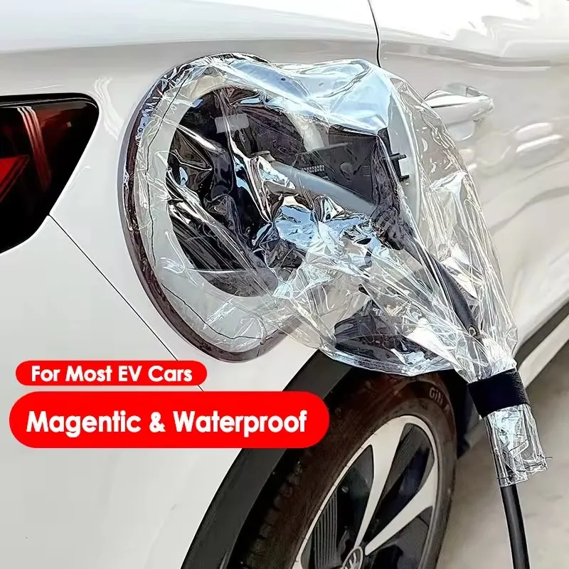 Magnetic EV Charger Port Cover Outdoor Sun Dust Protection Waterproof Charger Port Rainproof Protector Cover for Electric Car