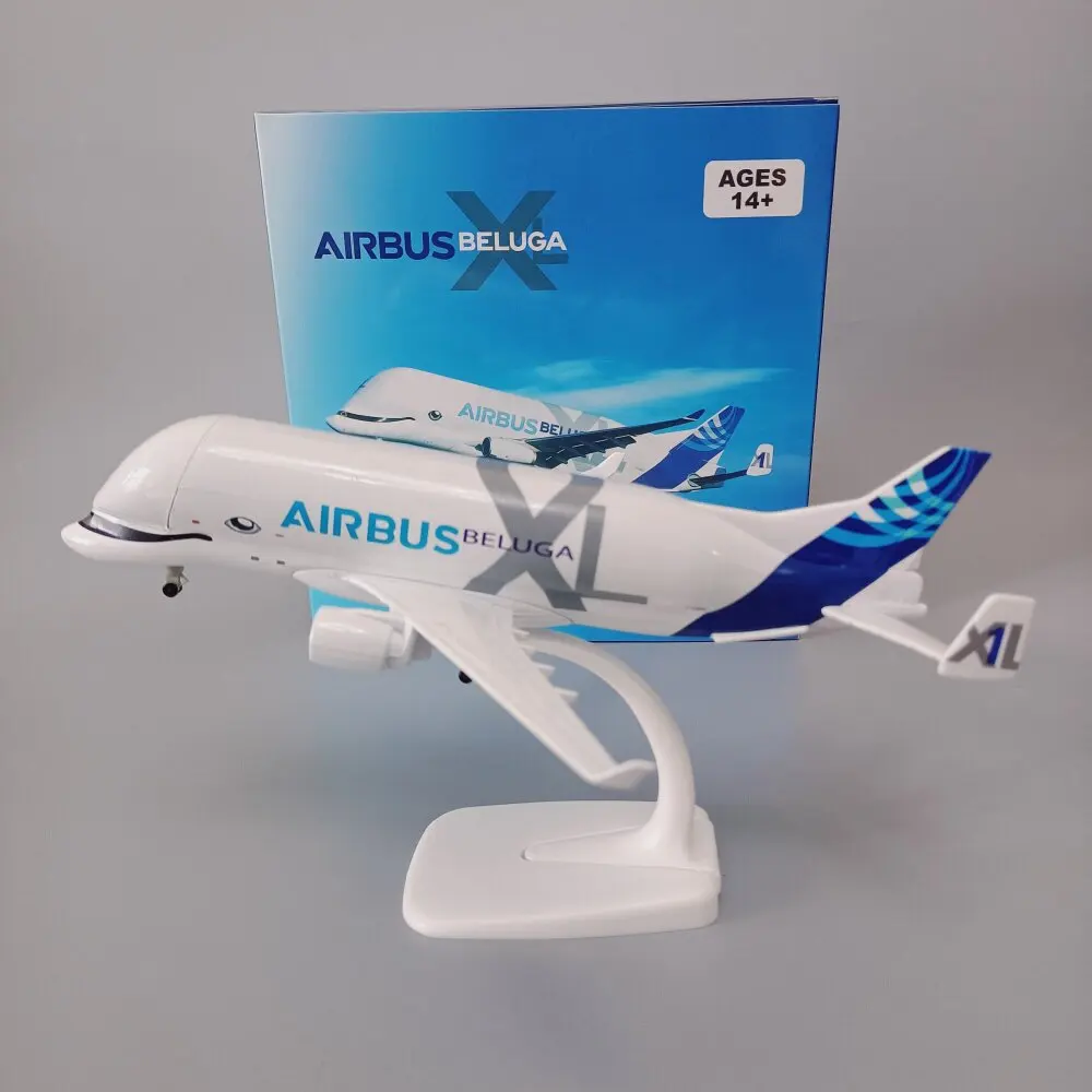 

20cm A330 Beluga Transport Aircraft Metal Scale Plane Model A330-700L Diecast Airplane Toy with Cabin Door Boy Collectible Gifts