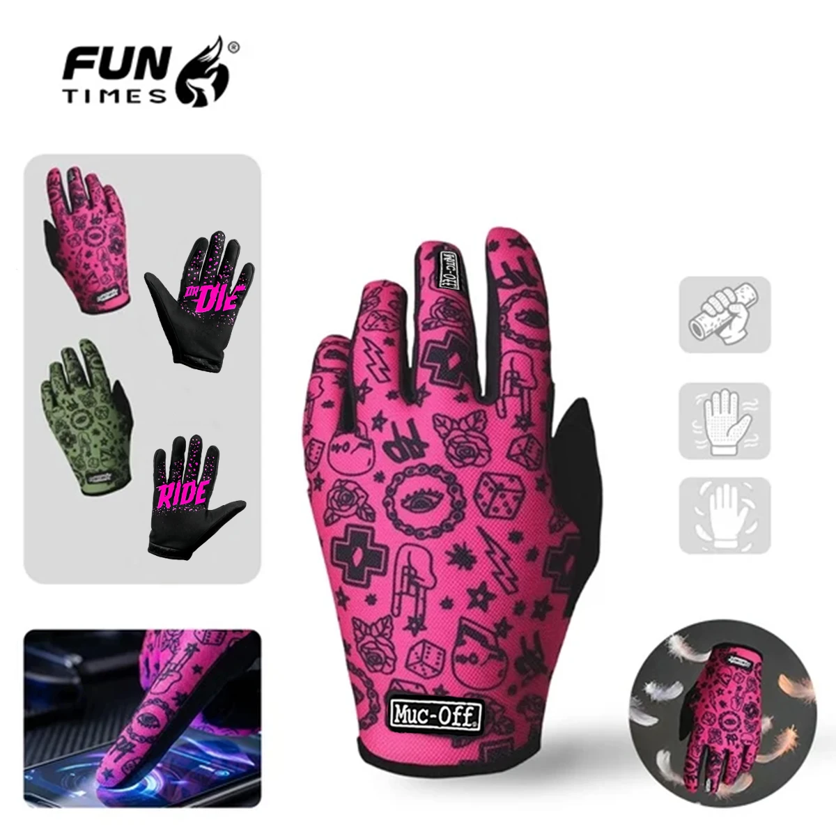 

Новые весенние и осенние спортивные велосипедные перчатки на открытом воздухе. Удобные и универсальные универсальные перчатки.