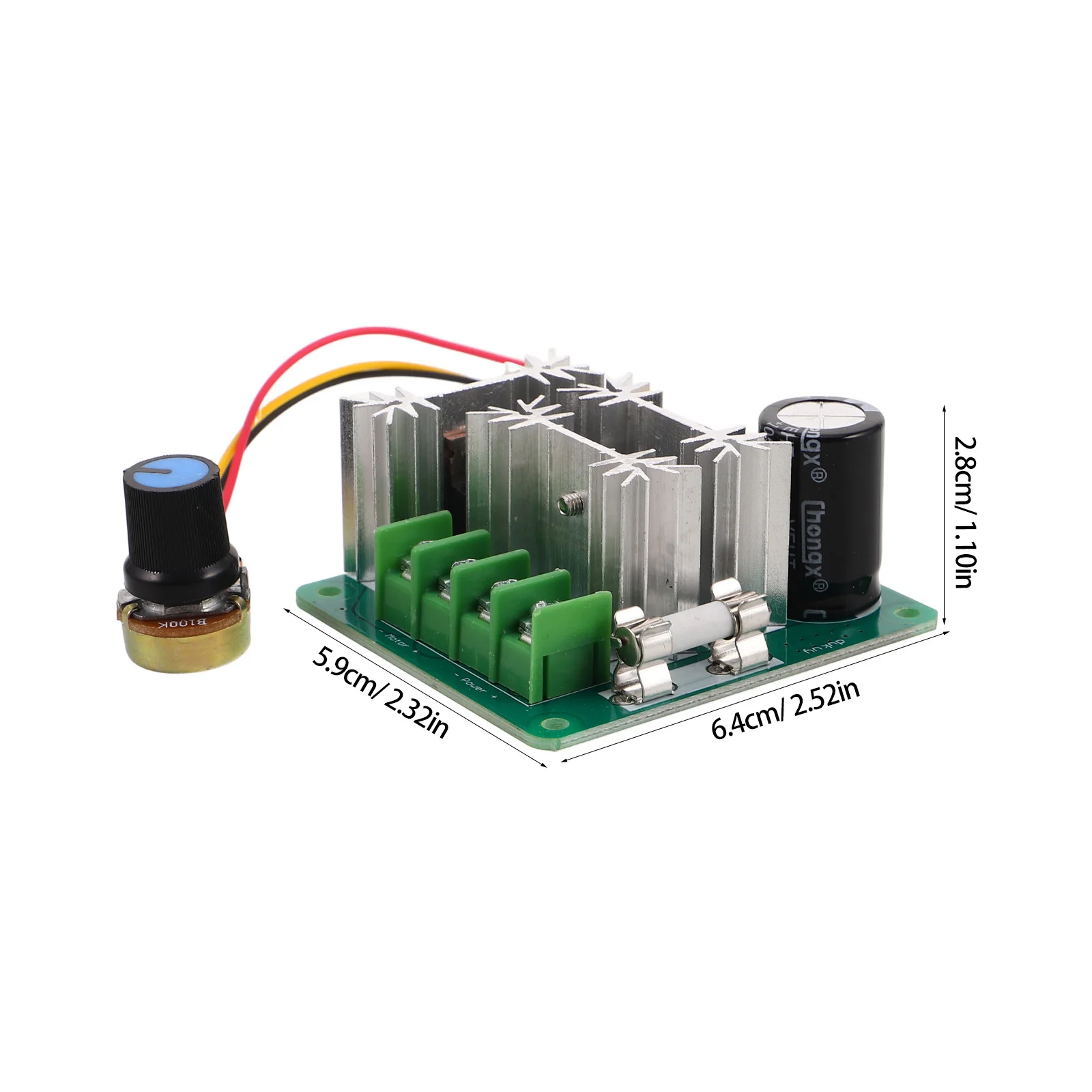 قابل للتعديل وحدة تحكم في سرعة محرك التيار المستمر توريد السيارات حماية التيار العالي الجهد المنظم أجزاء التدفئة تبريد المحرك