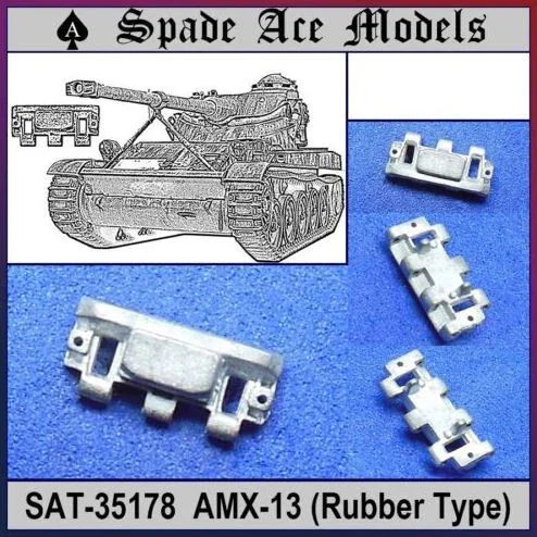 

Spade Ace Models SAT-35178 1/35 Scale Metal tracks For French AMX-13(Rubber Type)