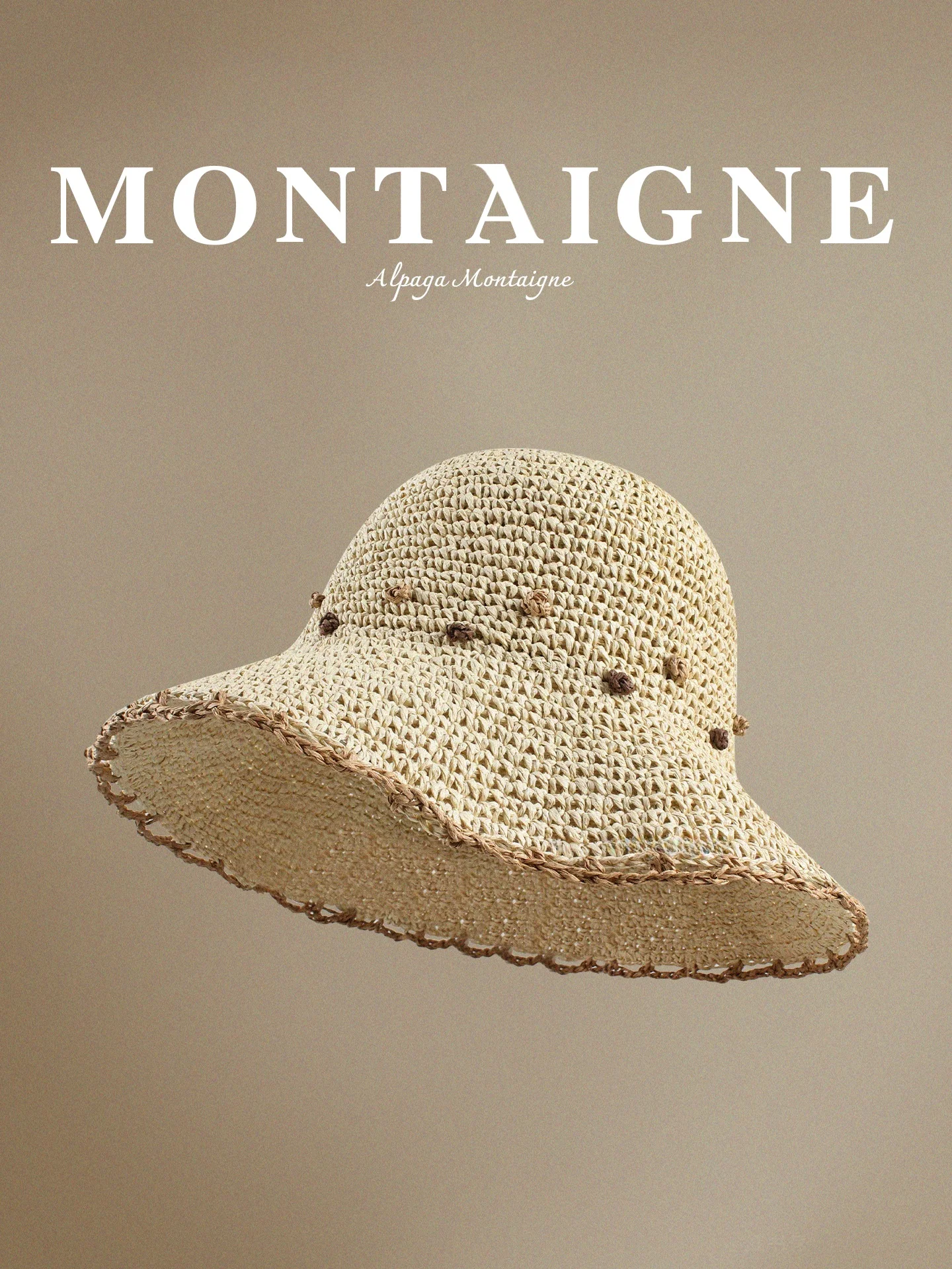 alpaga-montaigne-korean-style-straw-hat-women's-spring-summer-beach-sunshade-hat-adjustable-fisherman-hat-breathable-wide-brim