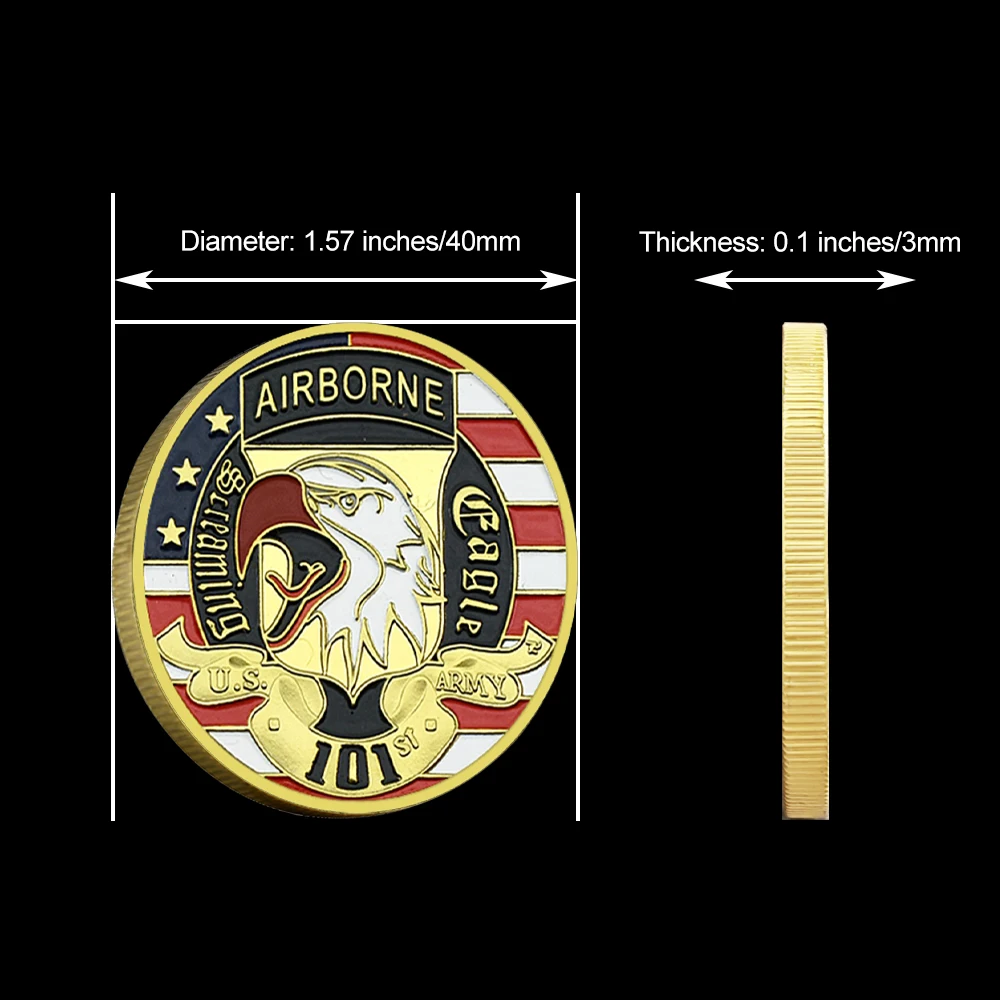 101st Airborne Division Challenge Coin US Army Commemorative Coin Military Collectible Gift