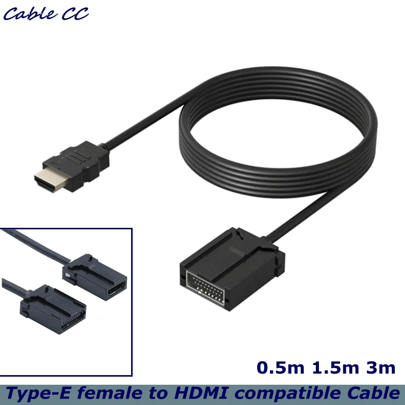 

0.5M HDMI-compatible male 1.4 Version HDMI-compatible E Type Female To AF HDMI-compatible Female Car HD Video Dedicated Cable