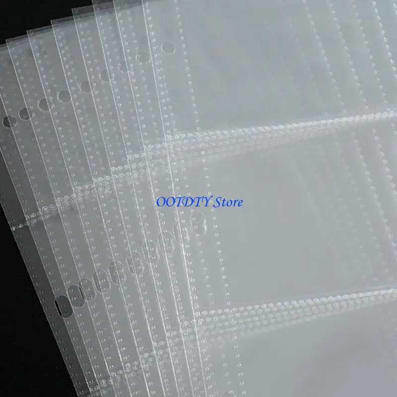367A 20PCS Binder Pocket Sheet Protectors Clear Photo Album Refill Page Sleeves for Rings Binder Notebook Organizers