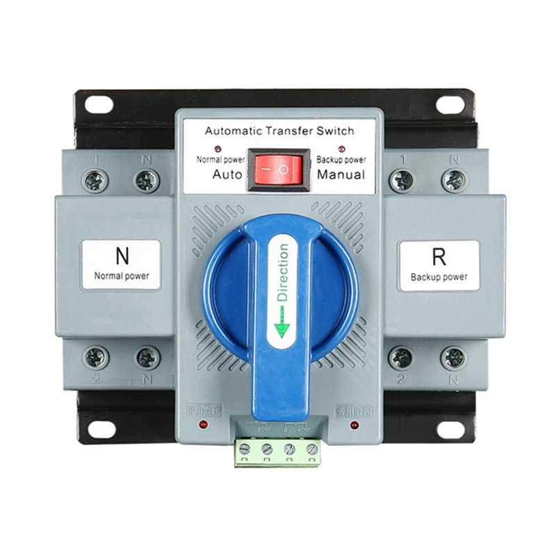 2P 63A 230V MCB Type Dual Power Automatic Transfer Switch ATS Rated Voltage 230V Rated Frequency 50/60Hz