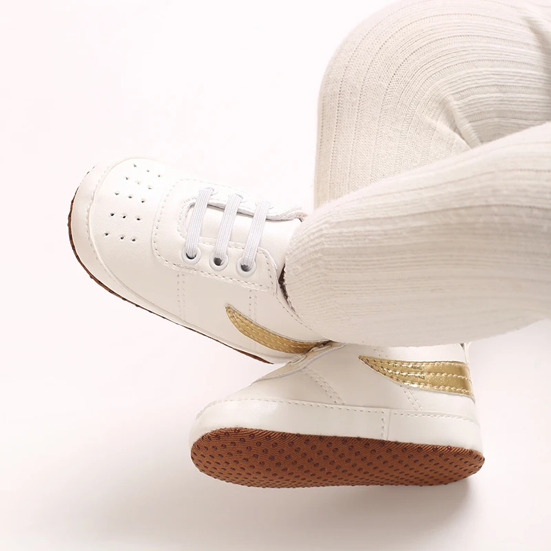 Baby-Sneaker mit weicher Sohle, Neugeborenen-Laufschuhe, rutschfeste PU-Leder-Freizeitschuhe für Kleinkinder von 0-18 Monaten, für Jungen und Mädchen. – Detail 27