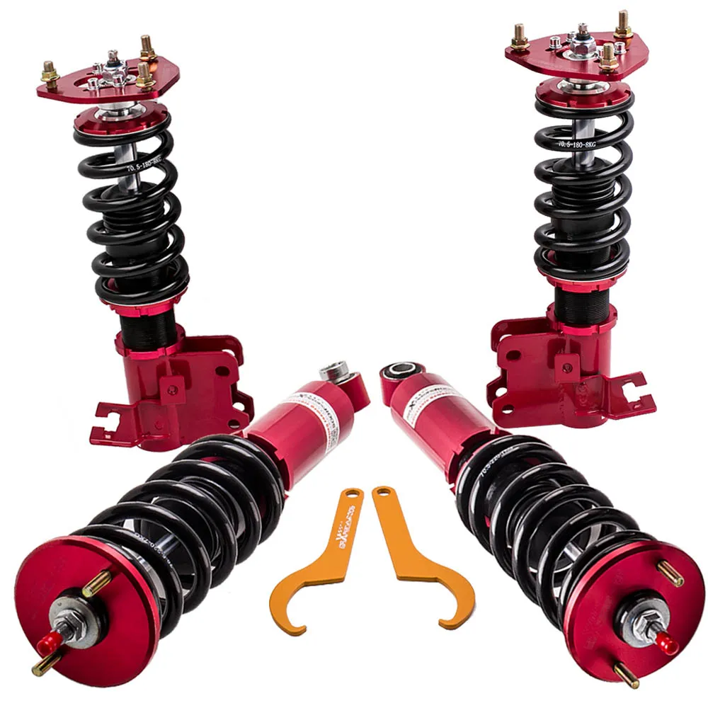 

Coilovers Shock Absorber Coil Spring Strut For Nissan S13 240SX 89-94 200SX180SX Adjustable Coilover Suspension Shocks Struts