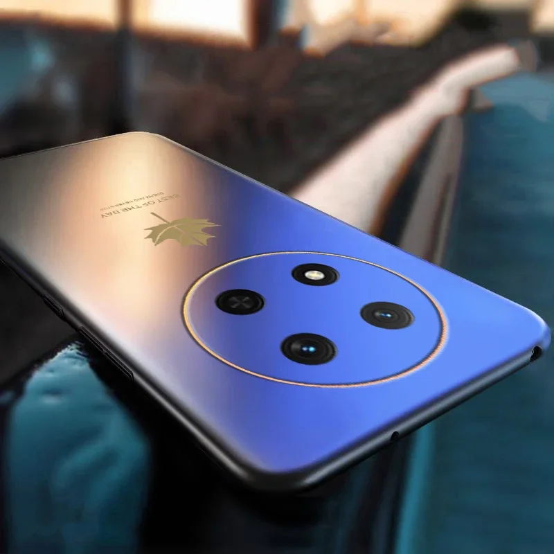 Dla Honor Magic 7 Lite Pro 5G X9C Cover Luxury Maple Leaf Silicone Soft Case Dla Honor X9C Magic Pro Lite 7 magic7 Back Case