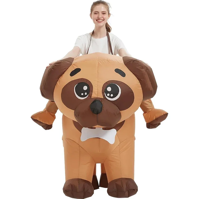 Sky01 تفجير أزياء الحفلات، زي قابل للنفخ للبالغين، زي الكلب القابل للنفخ، أزياء الهالوين للرجال والنساءSd01$