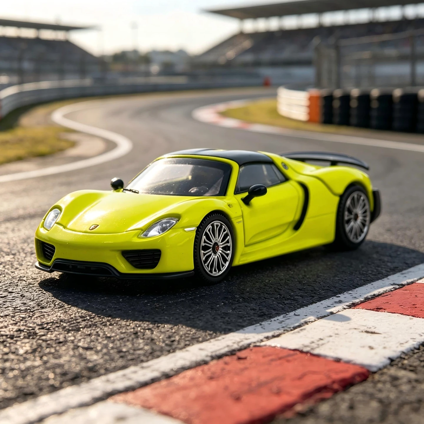1: 64 simulation Porsche 918 Spyder alloy supercar model static mini decoration gift collection