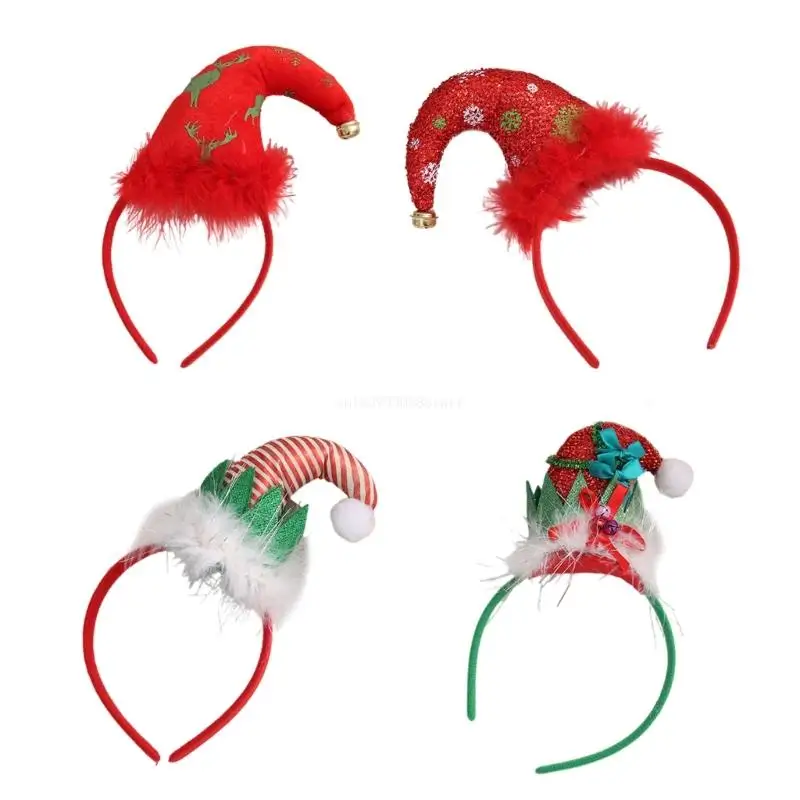 

Festives Headbands Stage Performances Hair Hoop Christmas Women Lovely Headwear Dropship