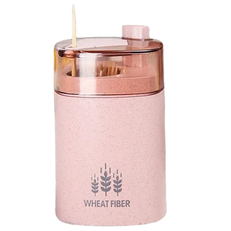  Household Creative Automatic Pops Up Toothpick Box Dispenser Home Living Room Dining   Storage Boxes Holder 