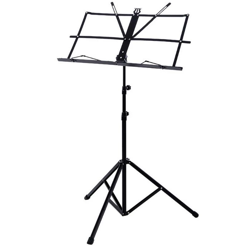 Lightweight Sheet Music Stand Holder Portable Folding Music Stand Firm Adjusted Height Tripod Base Metal Music Stand