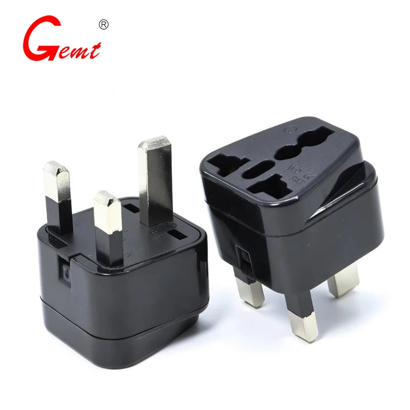 Singapore\Malaysia\UK Standard Black Travel Plug Adapter WD-7 British Conversion Plug\HK\Middle East Countries 2 Pcs