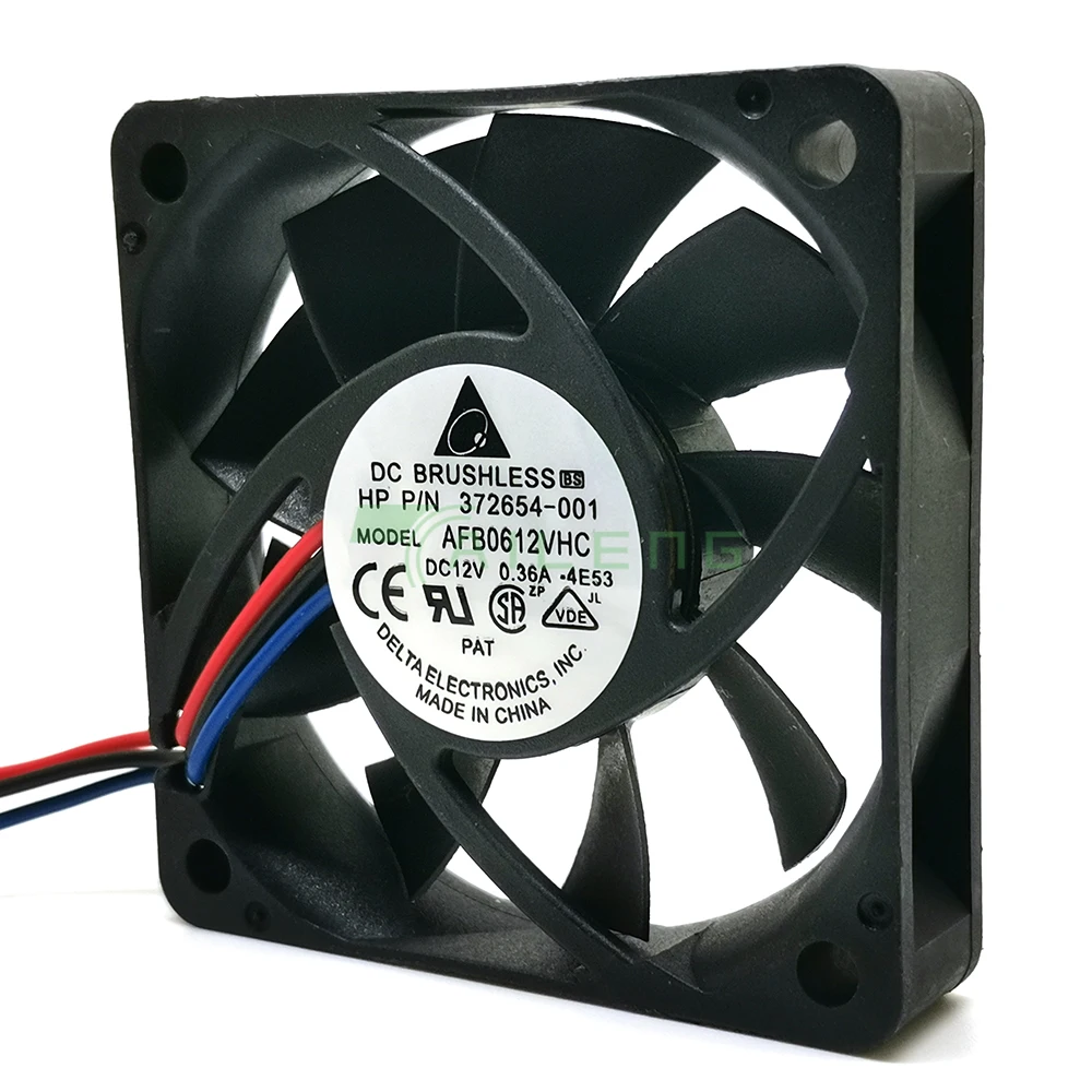 Ventilador de refrigeración de tres velocidades, accesorio para Delta 60x60x15mm AFB0612VHC 6015 12V 0.36A 60mm