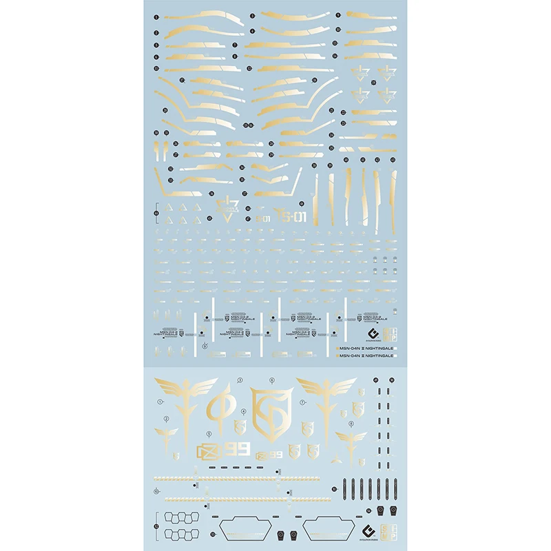 EVO Water Decals Model Slide Decals For 1/144 HG Nightgale Fluorescent Sticker Collection Models Toys Accessories