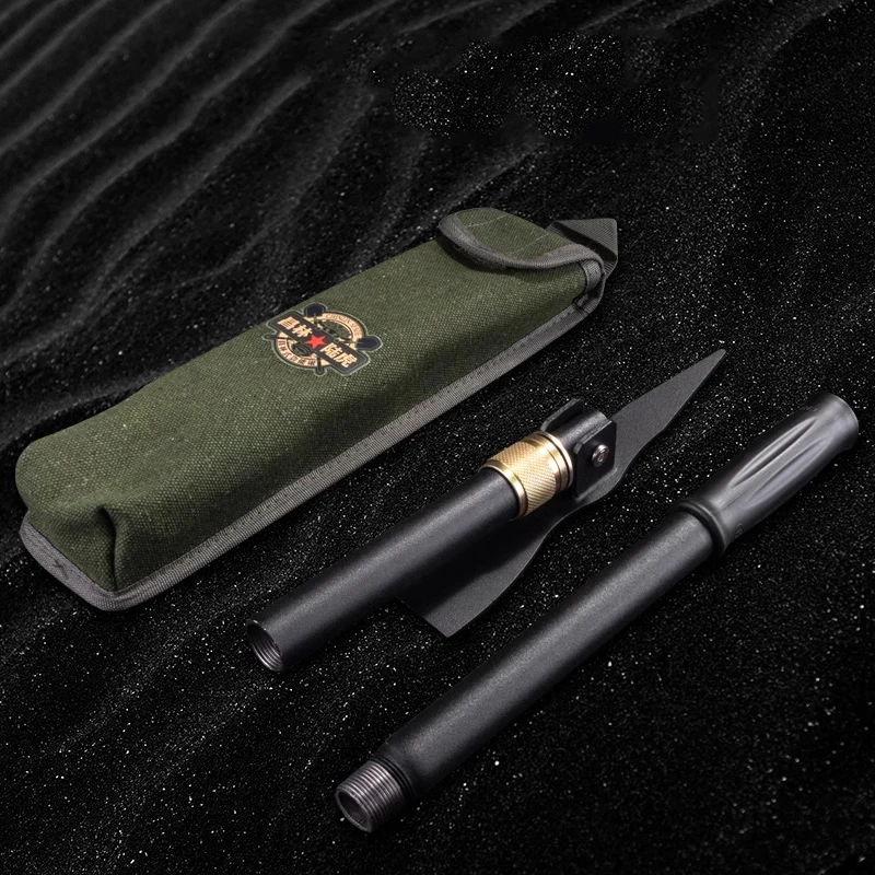 Outdoor EDC Multifunctional Folding Engineer Shovel Small Pickaxe Hoe Camping Portable Fishing  Pickaxe Shovel