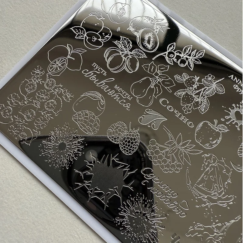 XMQ STAMPING NAIL PLATES FRUIT TEMPLATES SKULL IMAGEPLATE Halloween