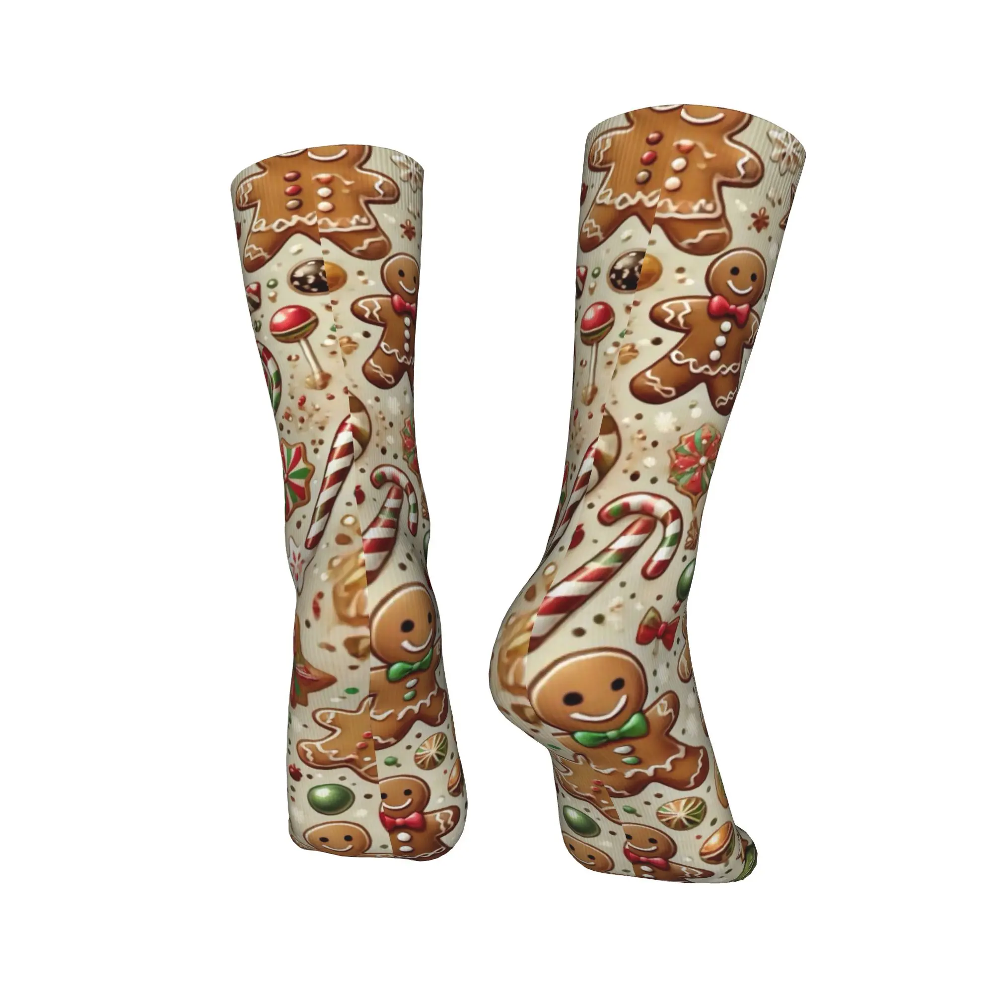 الكبار الرجال الجوارب عيد الميلاد الزنجبيل جوارب عدم الانزلاق لينة تنفس الجوارب الخريف الجدة المطبوعة تسلق الجوارب