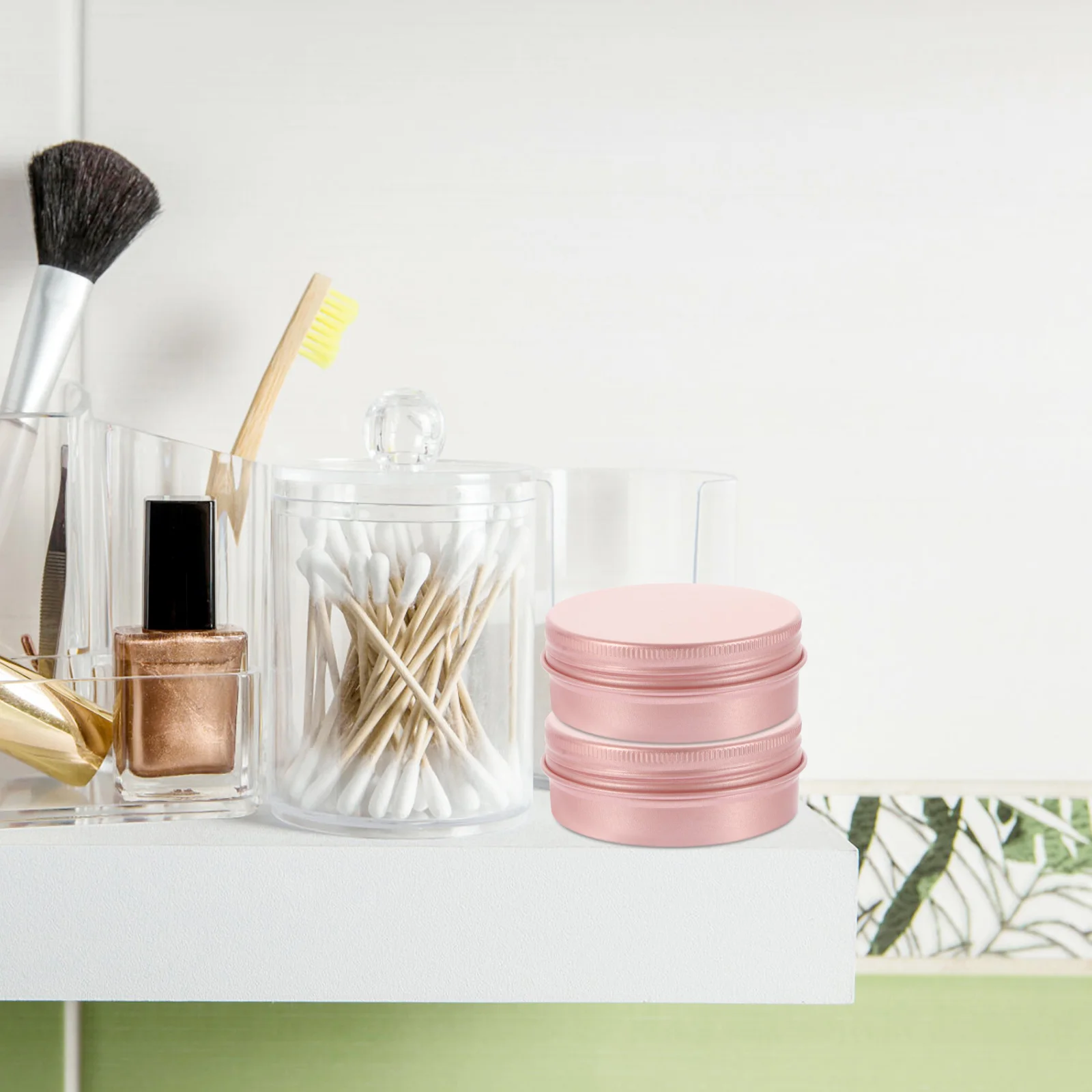 

20pcs Aluminum Boxes Spiral Lid Cream Containers Small Storage Jars For Travel Makeup Sample Organizers Sub Container