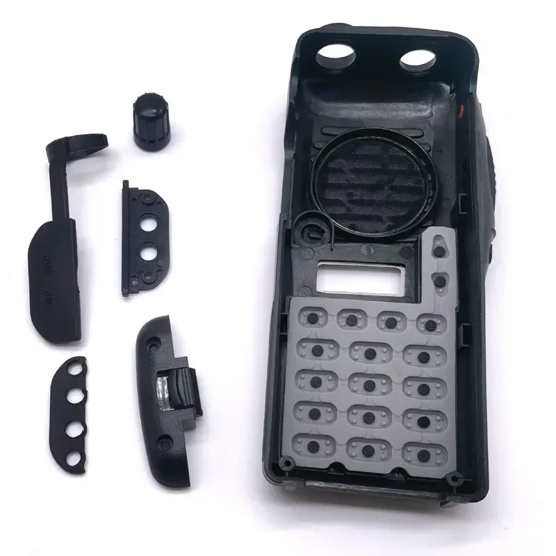 Ensemble de coque de boîtier avant avec clavier et boutons pour talkie-walkie ICOM IC-V8 ICV8, Kits de réparation d'accessoires Radio
