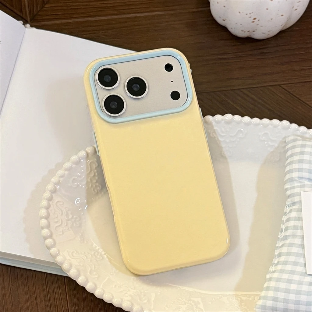 Luxuriöse koreanische Handyhülle in Bonbonfarben aus weichem TPU für iPhone 17 16 15 14 13 12 Pro Max 16E, stoßfeste Silikon-Schutzhülle für die Rückseite. – Detail 7