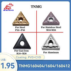 TNMG Tungsten Carbide Inserts Promotion TNMG 120404 PM DM EF For P K M TNMG12 Cutting Tool Cnc Turning Plate 1Pcs/lot