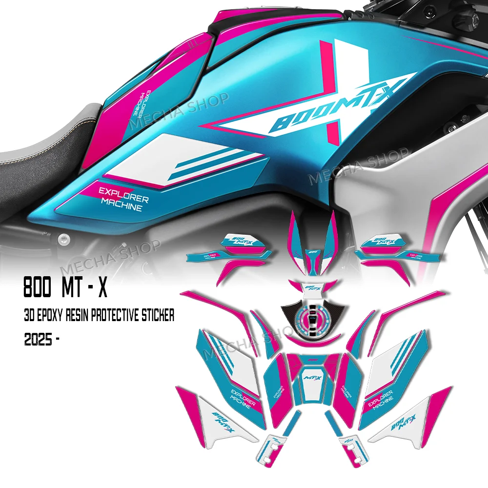 

Комплект защитных 3D-наклеек из смолы для мотоциклов CF Moto 800 MT-X 2025-2026