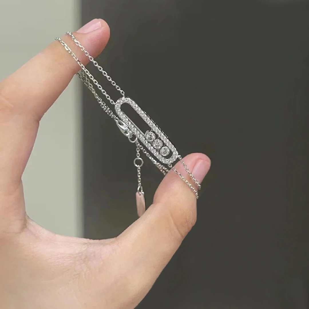 

Женский браслет из стерлингового серебра 925 пробы с инкрустацией сверкающим цирконом, изысканное ювелирное изделие высокого класса