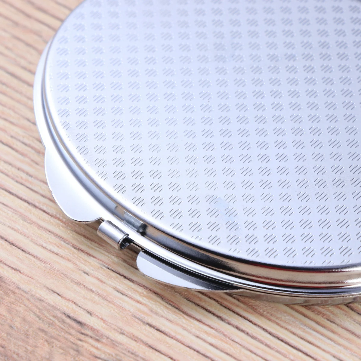 

Foldable Small Oval Makeup Mirror Double Sided Compact Portable Pocket Mirror for Travel Desktop Use Clear Reflective Surface