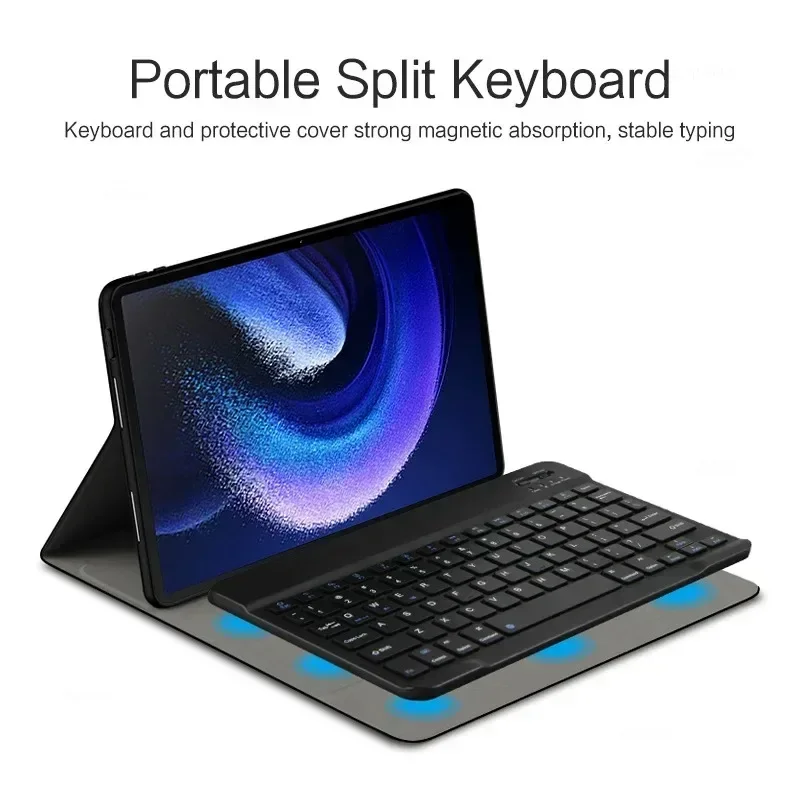 Case for Lenovo Xiaoxin Pad Pro 12.7 Inch 2023 Detachable Bluetooth Keyboard Case For Lenovo Tab P12 12.7 Inch TB-371FC