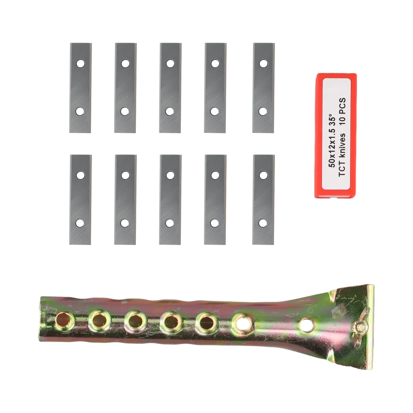 Carbide Insert Paint Scraper Blade 50x12x1.5mm 35 Degree Double-Edged for Linbide Warner Equivalent General Purpose Scrapers