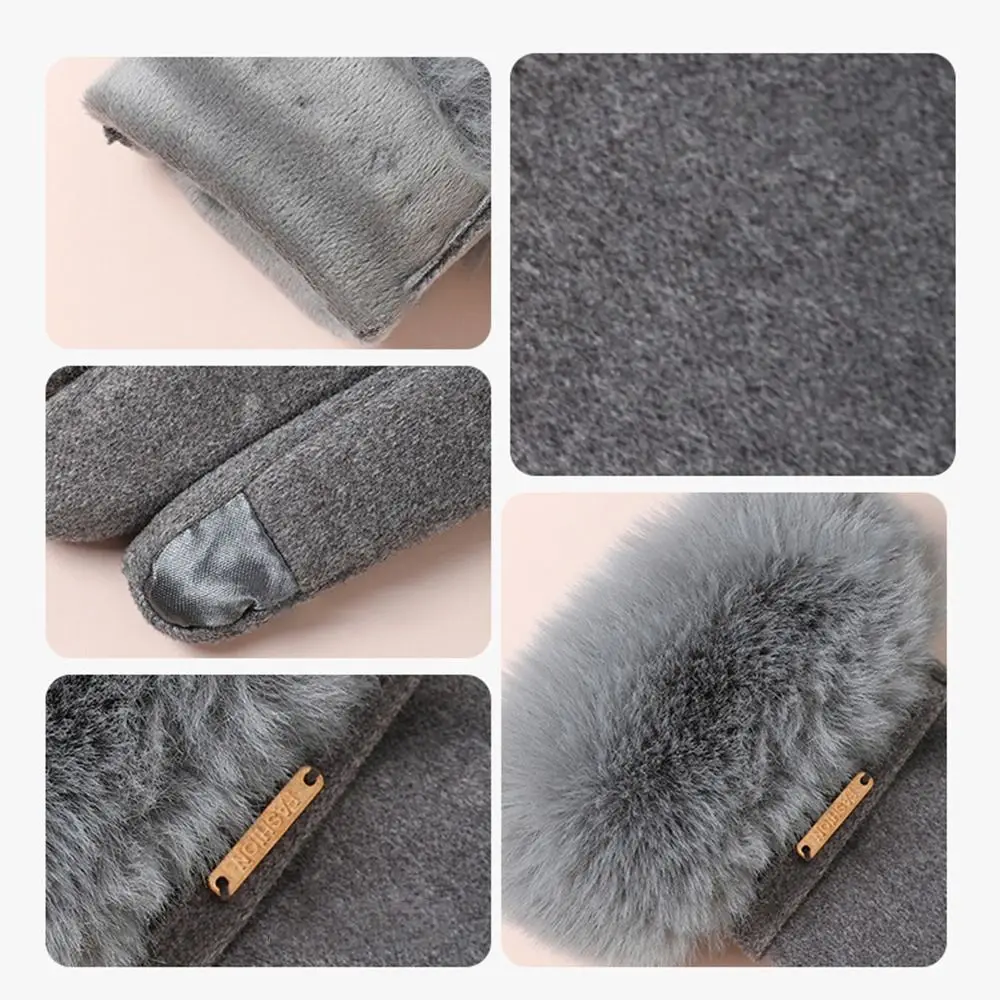 Guanti caldi invernali alla moda Guanti da sci antivento e resistenti al freddo Guanti touch screen spessi per tenere al caldo per le donne