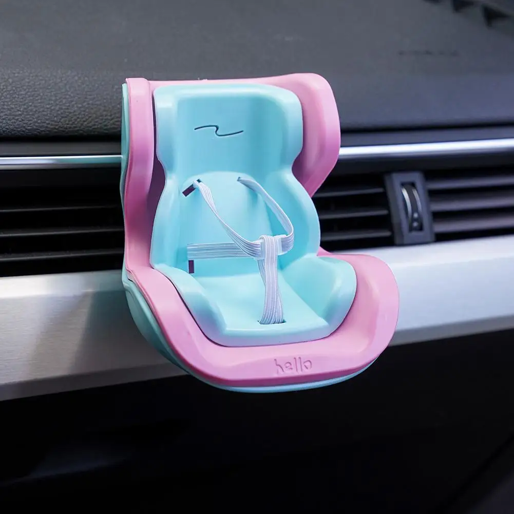 Dolls Accessories For Labubu Mini Plush Car Seat Safety Seat with Car Air Vent Ornament Car Decoration