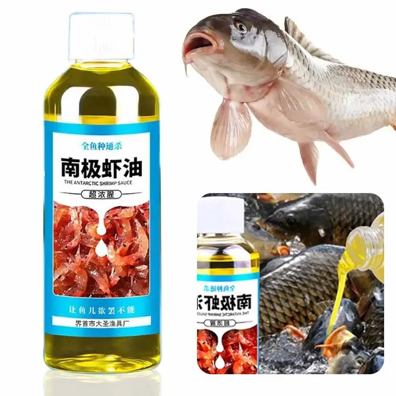 100ml Fishing Bait Antarctic Shrimp Bait High Concentration strong Fish Bait Attractant Enhancer Wild Fishing Krill Oil Bait