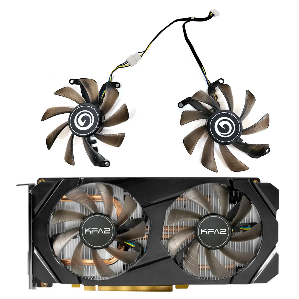 

Original KFA2 GALAX GeForce RTX 2060 2070 SUPER GTX1660 1660Ti GTX1660 SUPER graphics card fan 85mm 4-pin TH9215S2H-PAA01