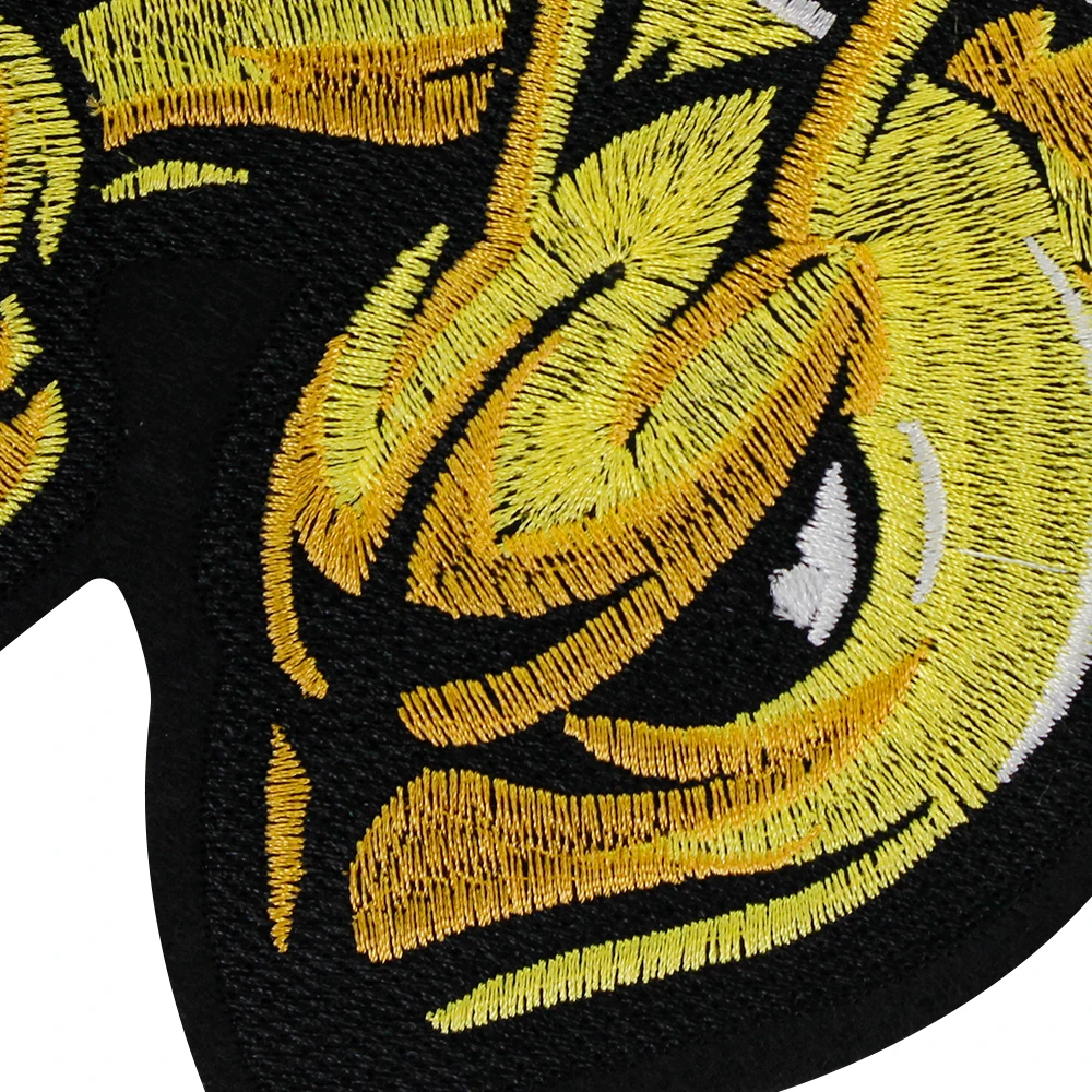 Boxing Bee Patches Iron on Fabric Embroidery Appliques DIY Clothing Stickers Decorative Jacket Badges