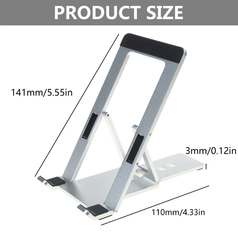 Supporto per telefono cellulare Supporto per smartphone regolabile con angolo Supporto per tablet da tavolo Supporto per Dock