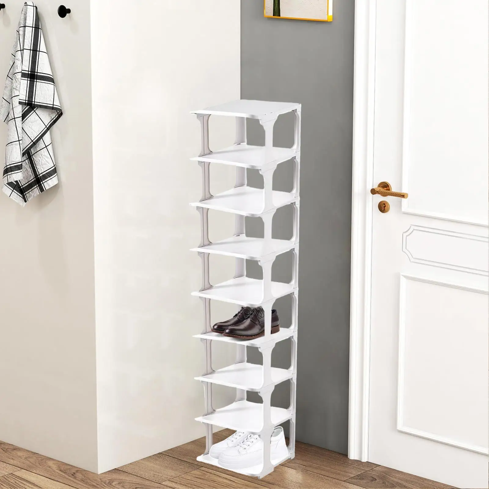 Multi Tier Shoe Rack Freestanding Shoe Racks Freestanding Slipper Organizer 9-Tier Sneaker Holder Shelf For Doorway Bedroom
