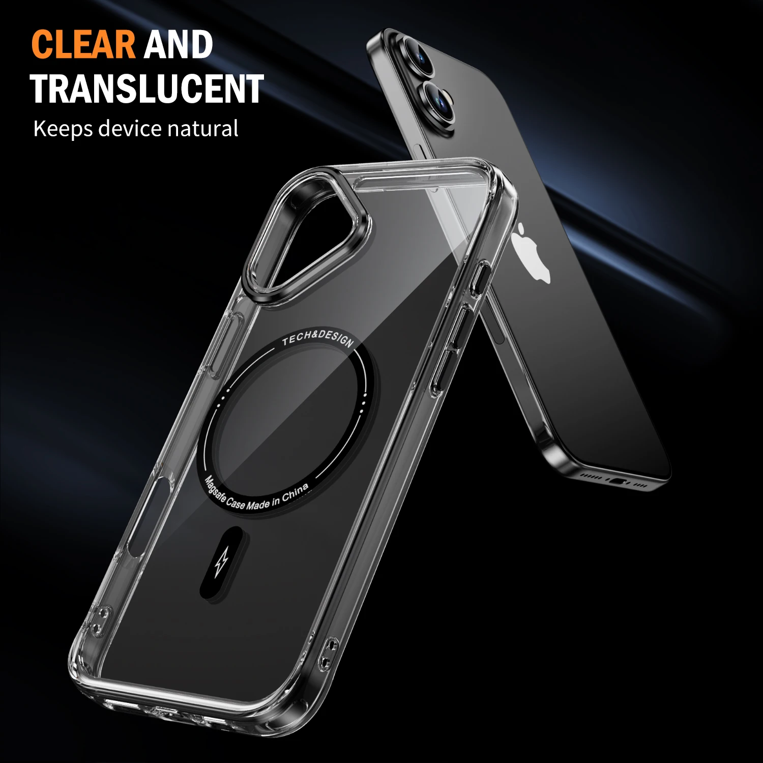 Ultar Thin Clear Magnetic Case for iPhone 16 Pro Max Plus 15 14 13 12 11 Camera Lens Protection Shockproof Transparent Cover