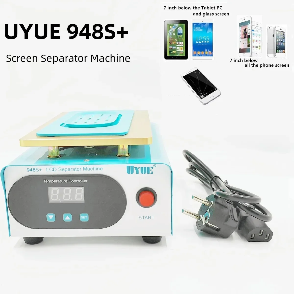 LCD Screen Separator Machine with Integrated Vacuum Pump for Phone Restoration